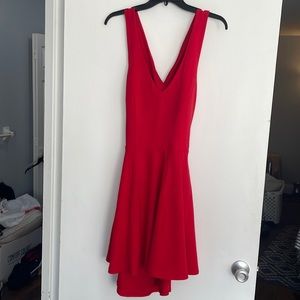 Gorgeous Red Open-back Fit & Flare Dress!